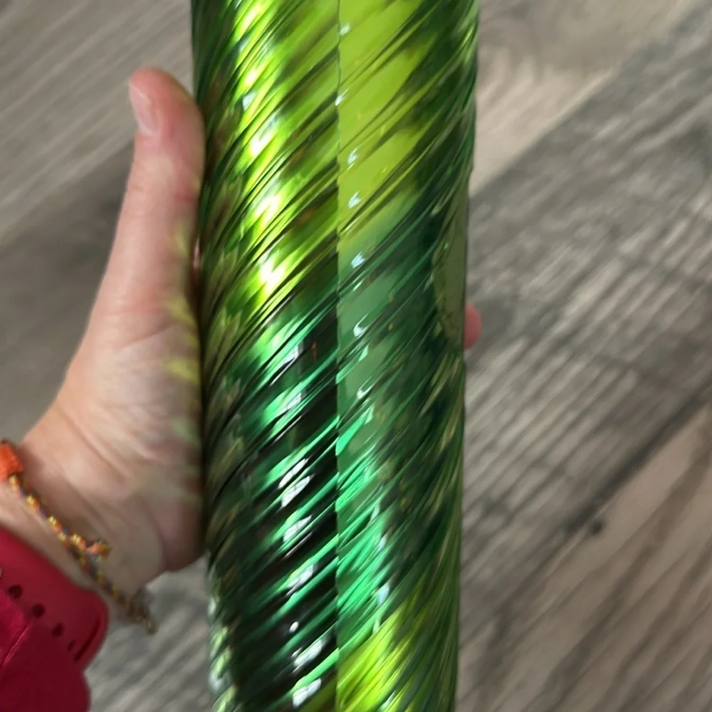 Starbucks iridescent‎ green travel mug 16oz